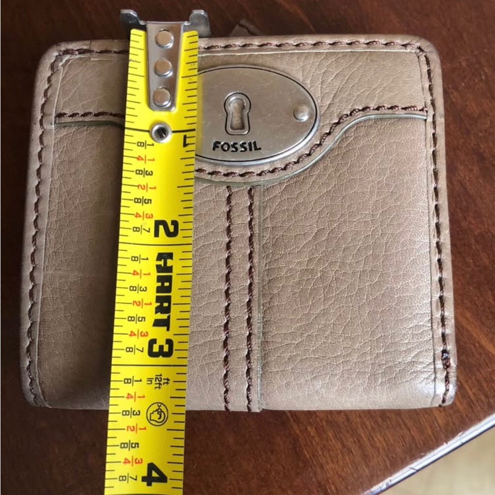 Vintage leather mini Fossil Madison wallet - Picture 6 of 7